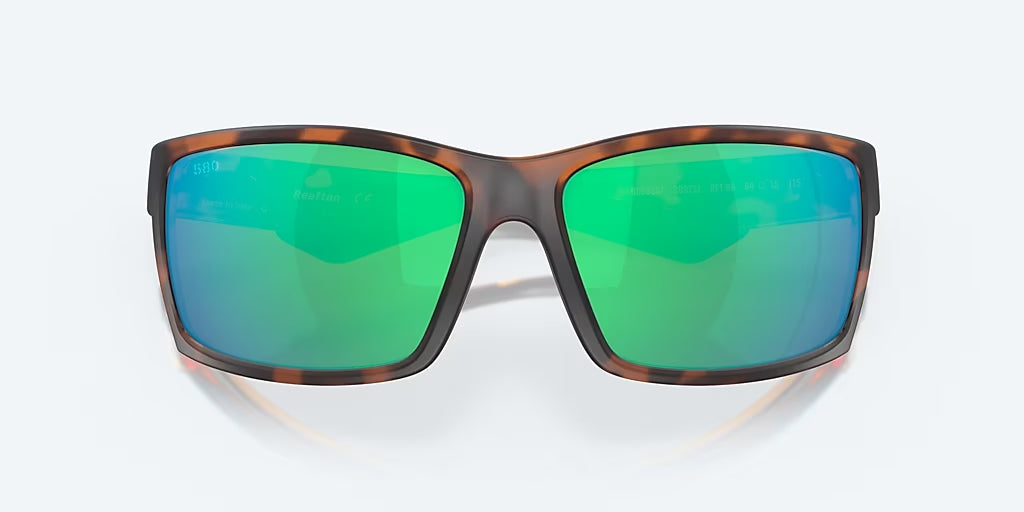 Costa Del Mar Reefton Polarized Sunglasses MatteRetroTort GreenMirror 580P