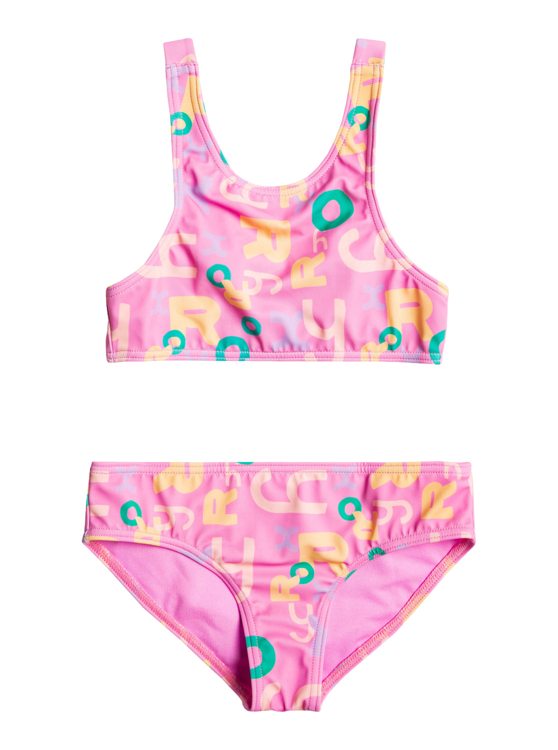 Roxy Girls Funny Bambino Crop Top Set MGJ5 2
