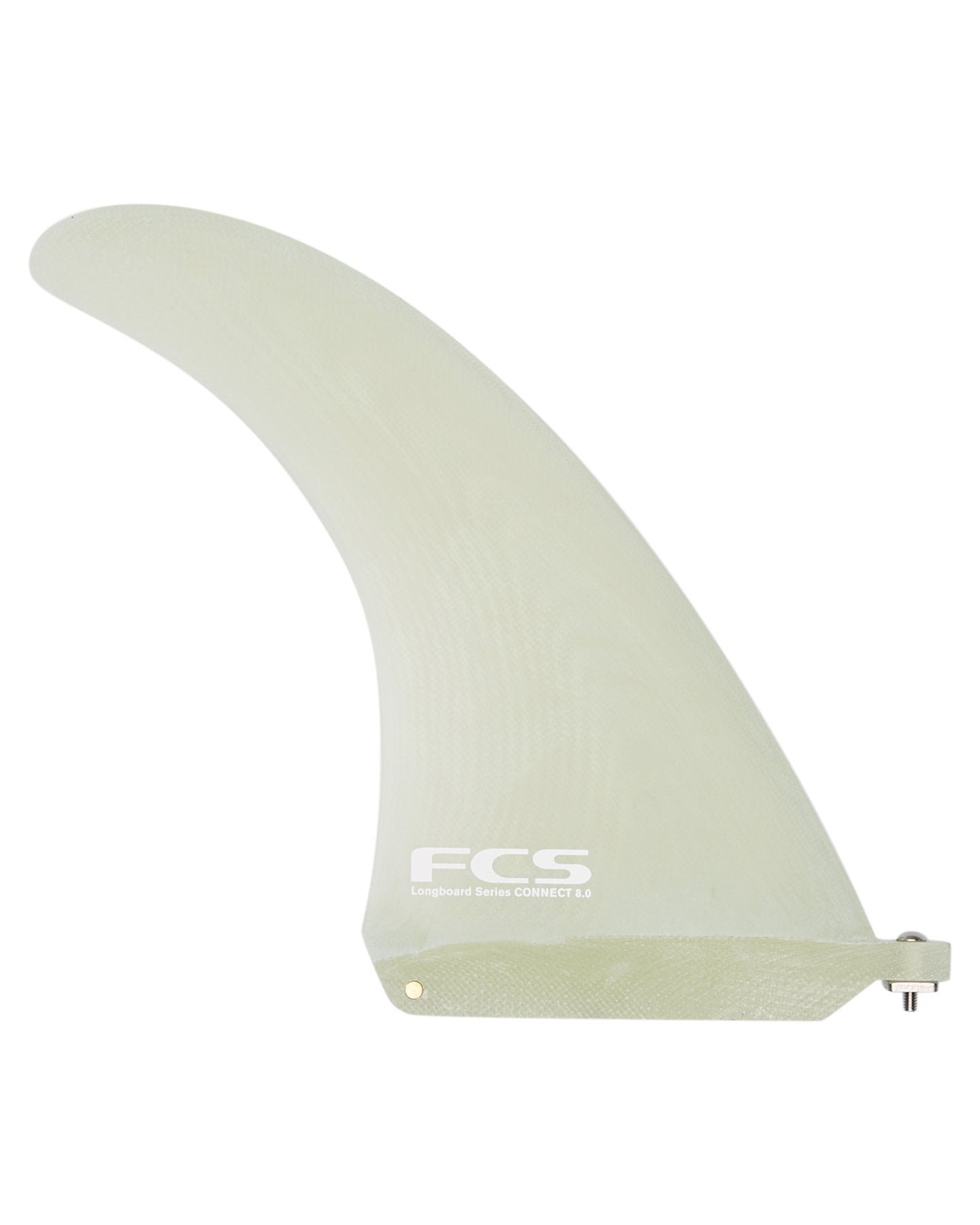 FCS Connect Screw and Plate PG Longboard Fin Clear 8in