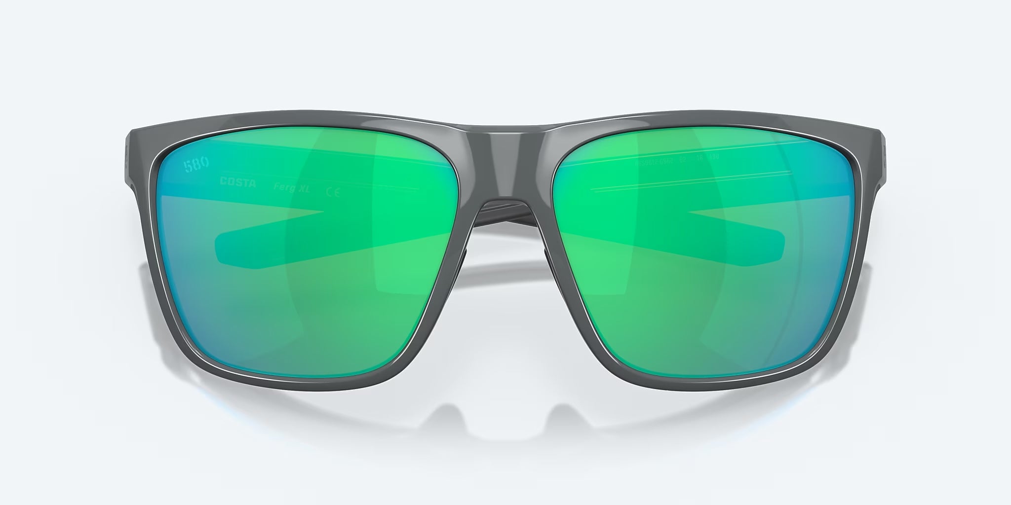 Costa Del Mar Ferg XL Sunglasses ShinyGray GreenMirror 580G