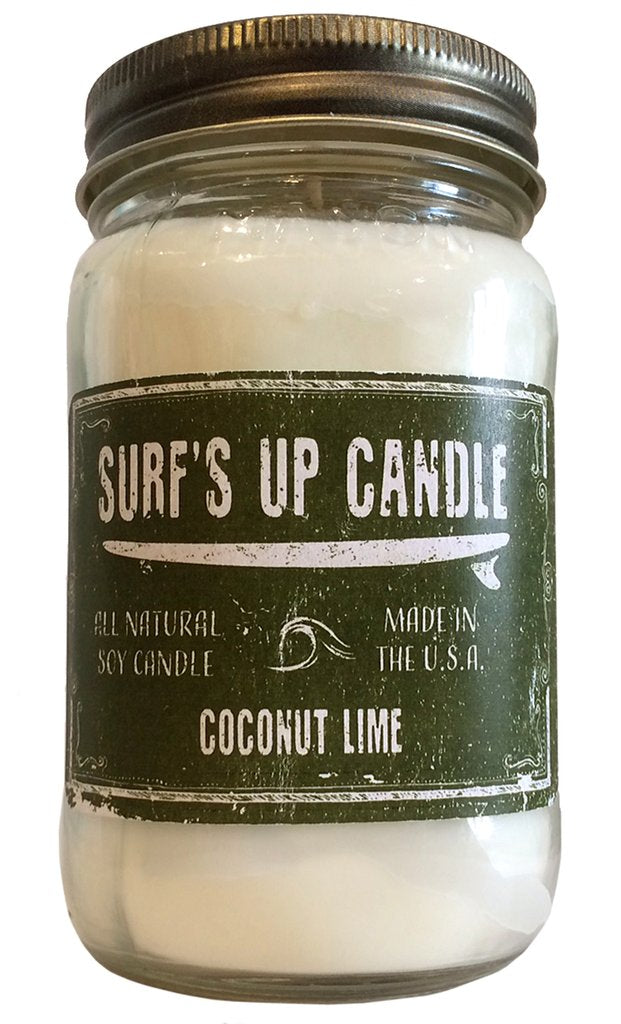 Surf's Up Mason Jar Candle Coconut 8oz