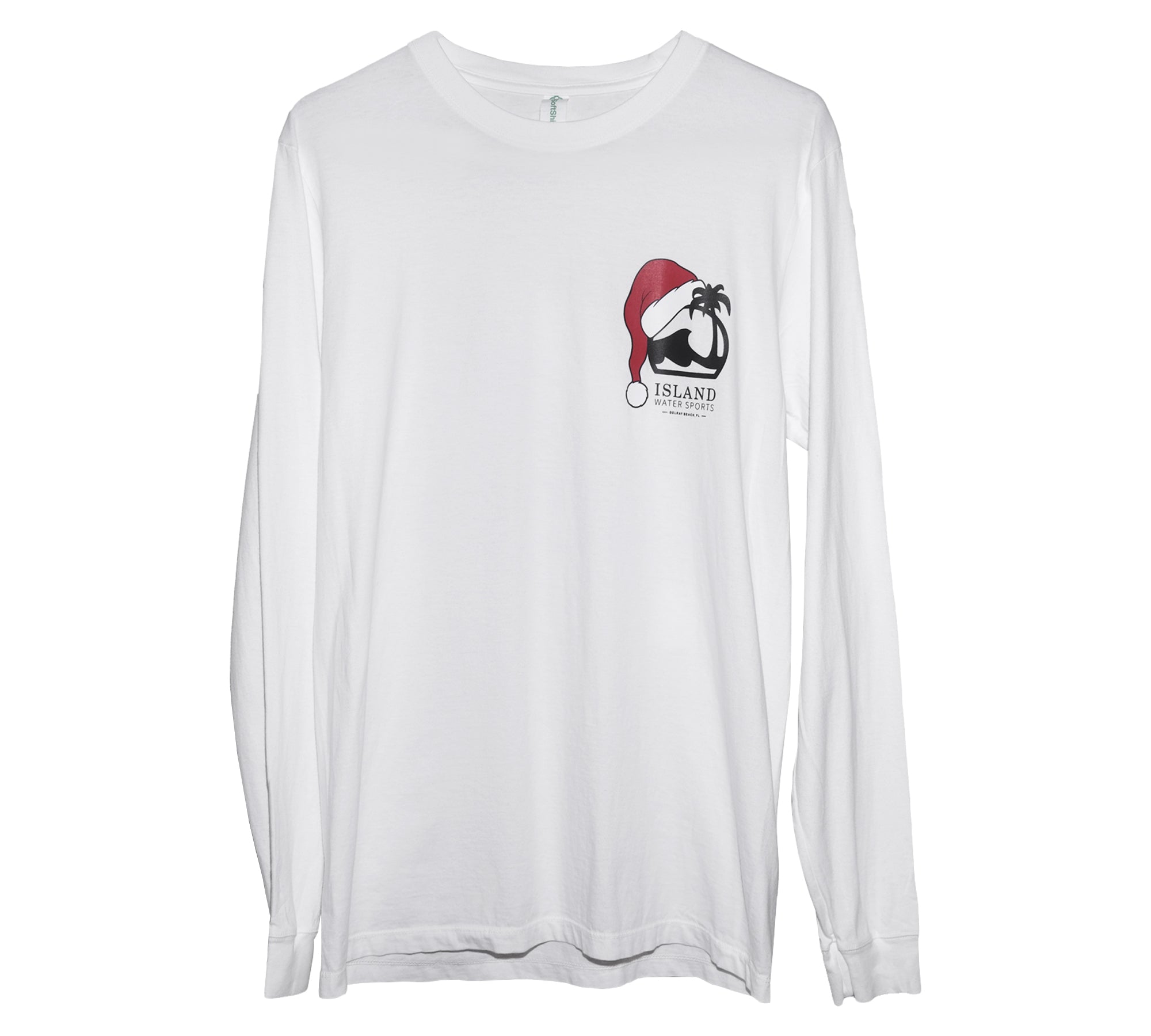 Island Water Sports Santa Hat LS Tee Delray M