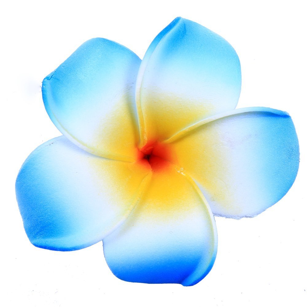 KC Hawaii Foam Hair Clip Blue Small Foam