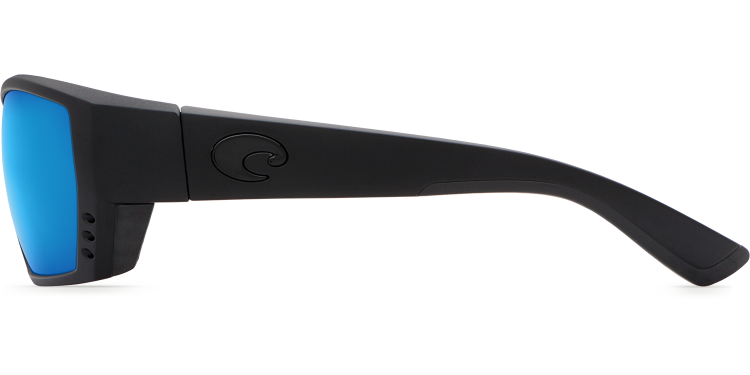 Costa Del Mar Tuna Alley Sunglasses Blackout Blue Mirror 580G