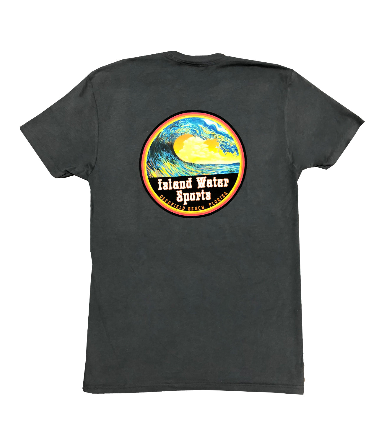 Island Water Sports Trippy Tunnel S/S Tee Charcoal M