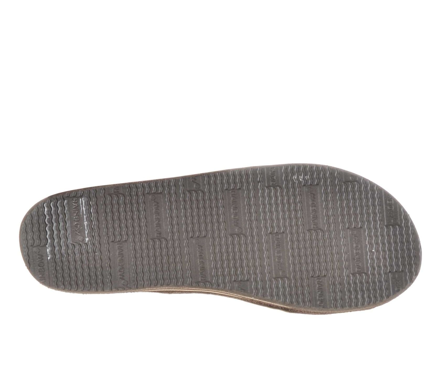 Rainbow Double Layer Leather Womens Sandal