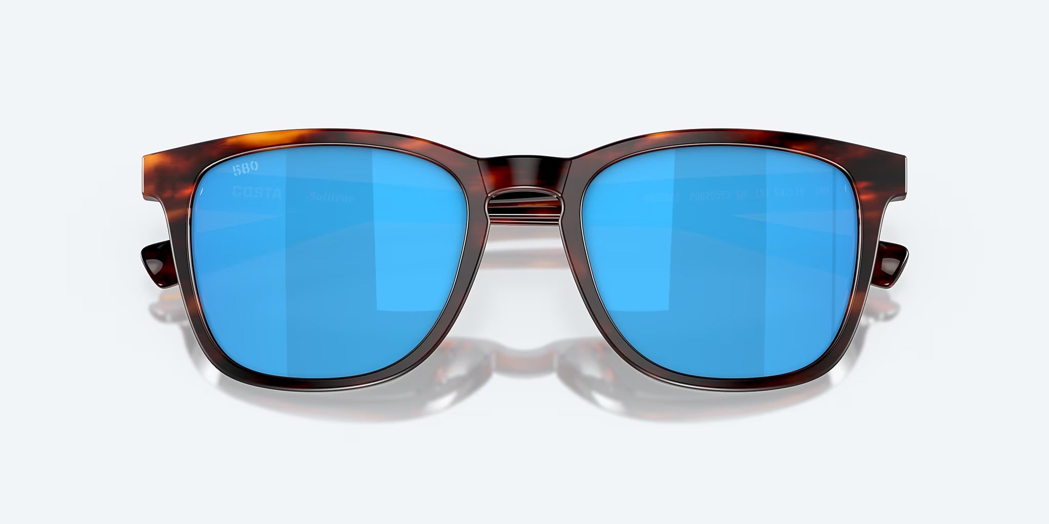 Costa Del Mar Sullivan Blue Mirror 580G Matte Tortoise