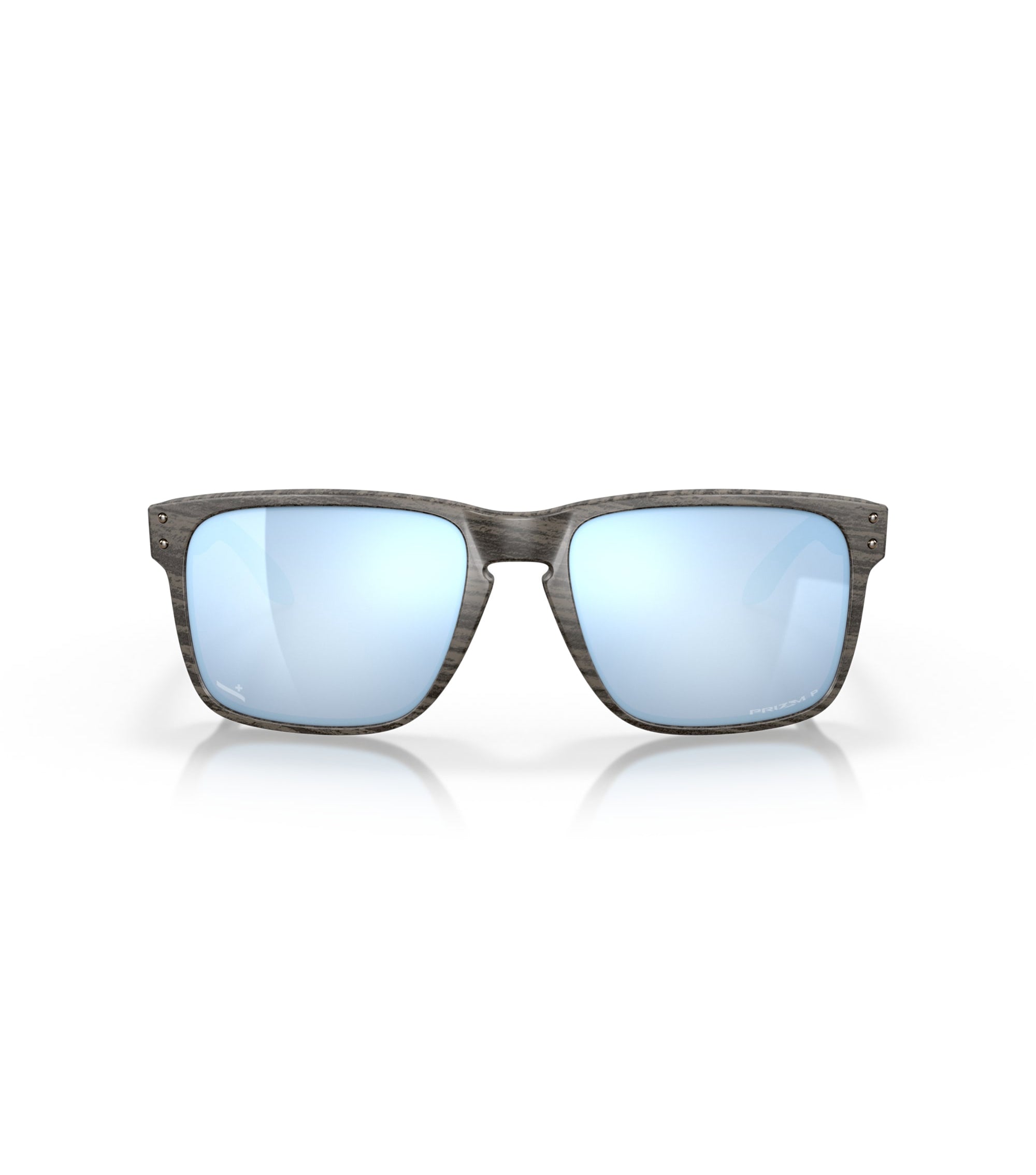 Oakley Holbrook XL Polarized Sunglasses Woodgrain PrizmDeepWater Square
