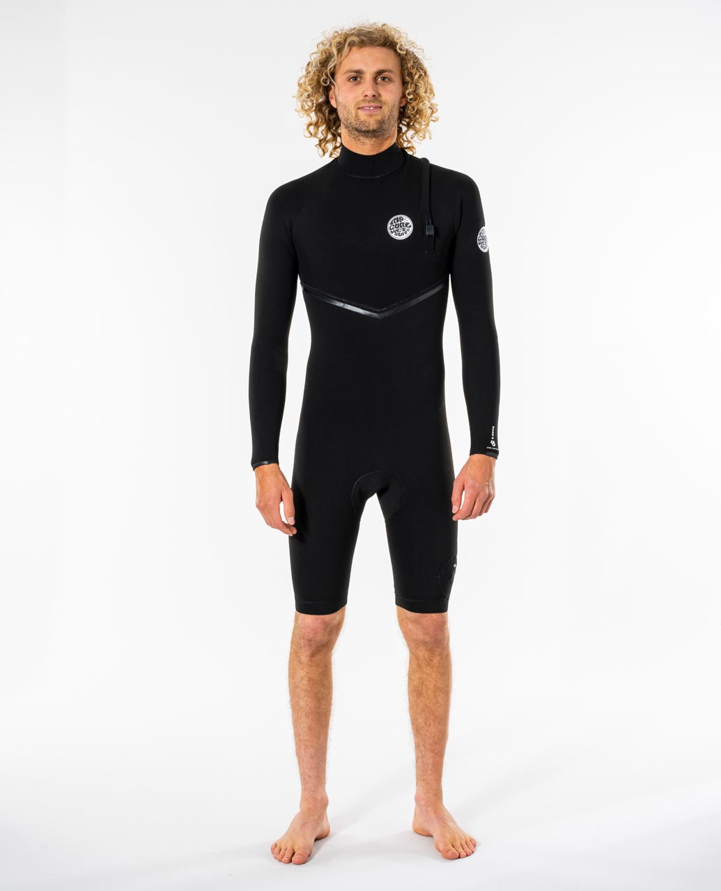 Rip Curl E-Bomb 2mm LS Zip Free Springsuit 0090-Black L
