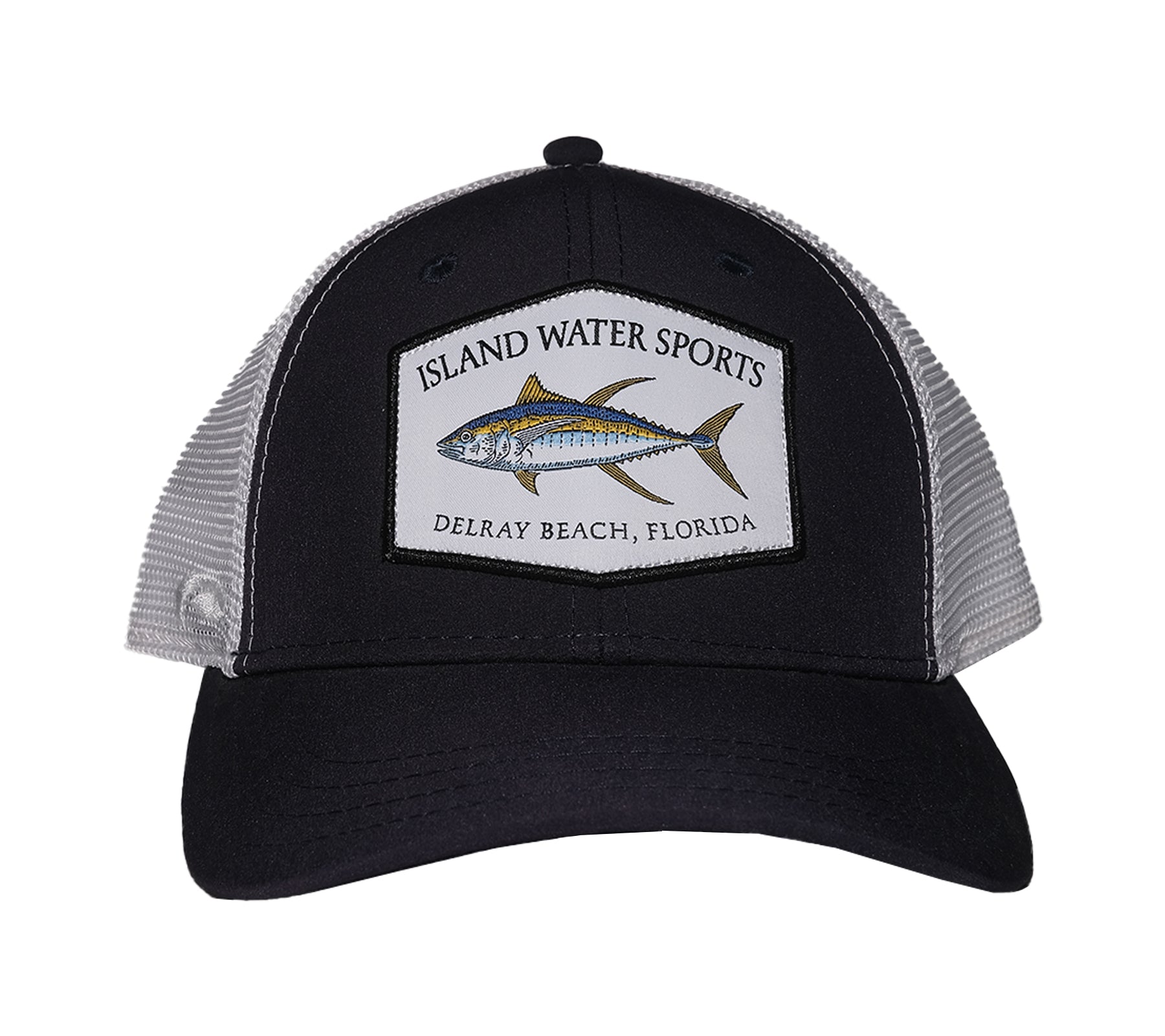 Island Water Sports Delray Beach Baseball Hat Tuna Navy