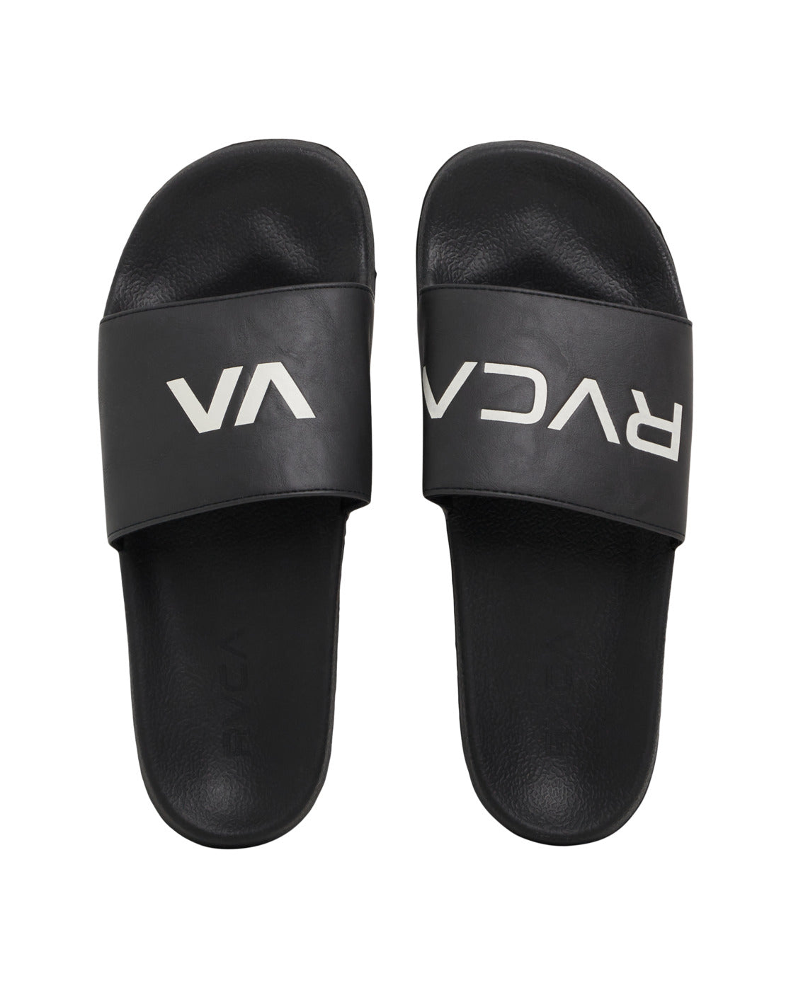 RVCA Sport Slide Mens Sandal BKW-Black-White 9