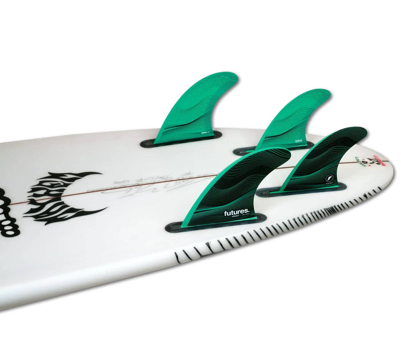 Futures Fins F6 Honeycomb Quad Fin Set Green M