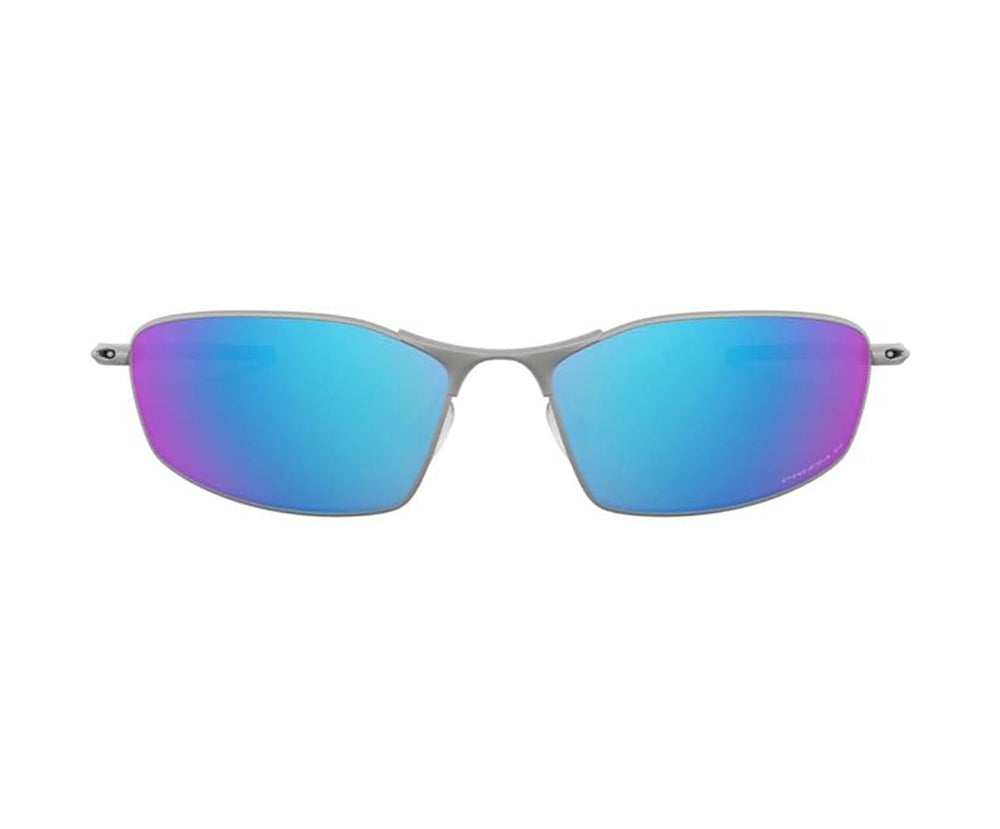 Oakley Whisker Polarized Sunglasses SatinChrome PrizmSapphireIrid