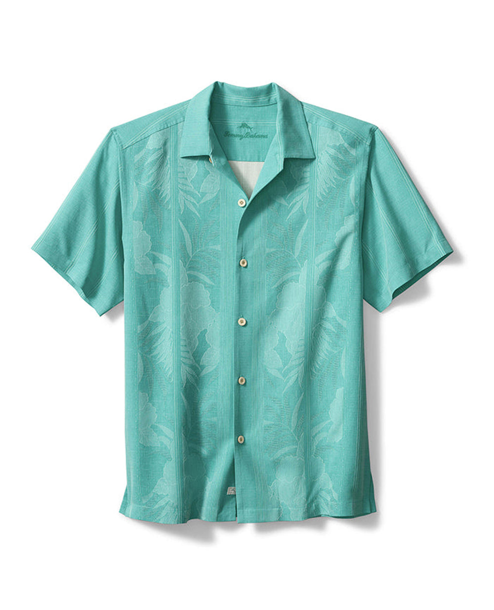 Tommy Bahama Tahitian Border SS Woven Castaway Green S