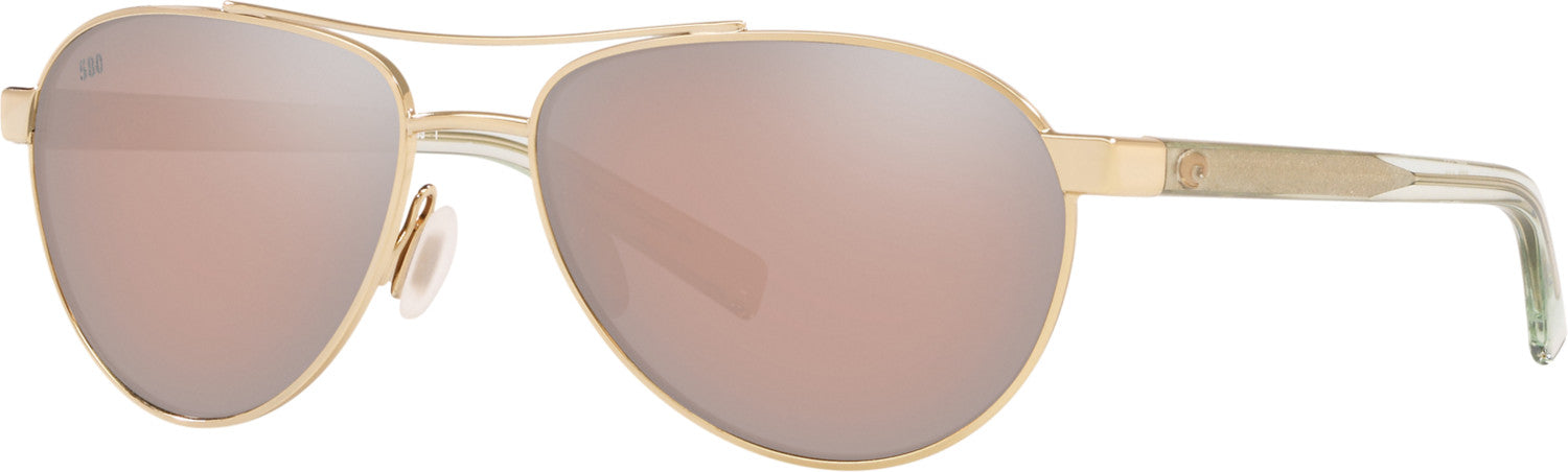 Costa Del Mar Fernandina Polarized Sunglasses ShinyGold CopperSilverMirror 580G