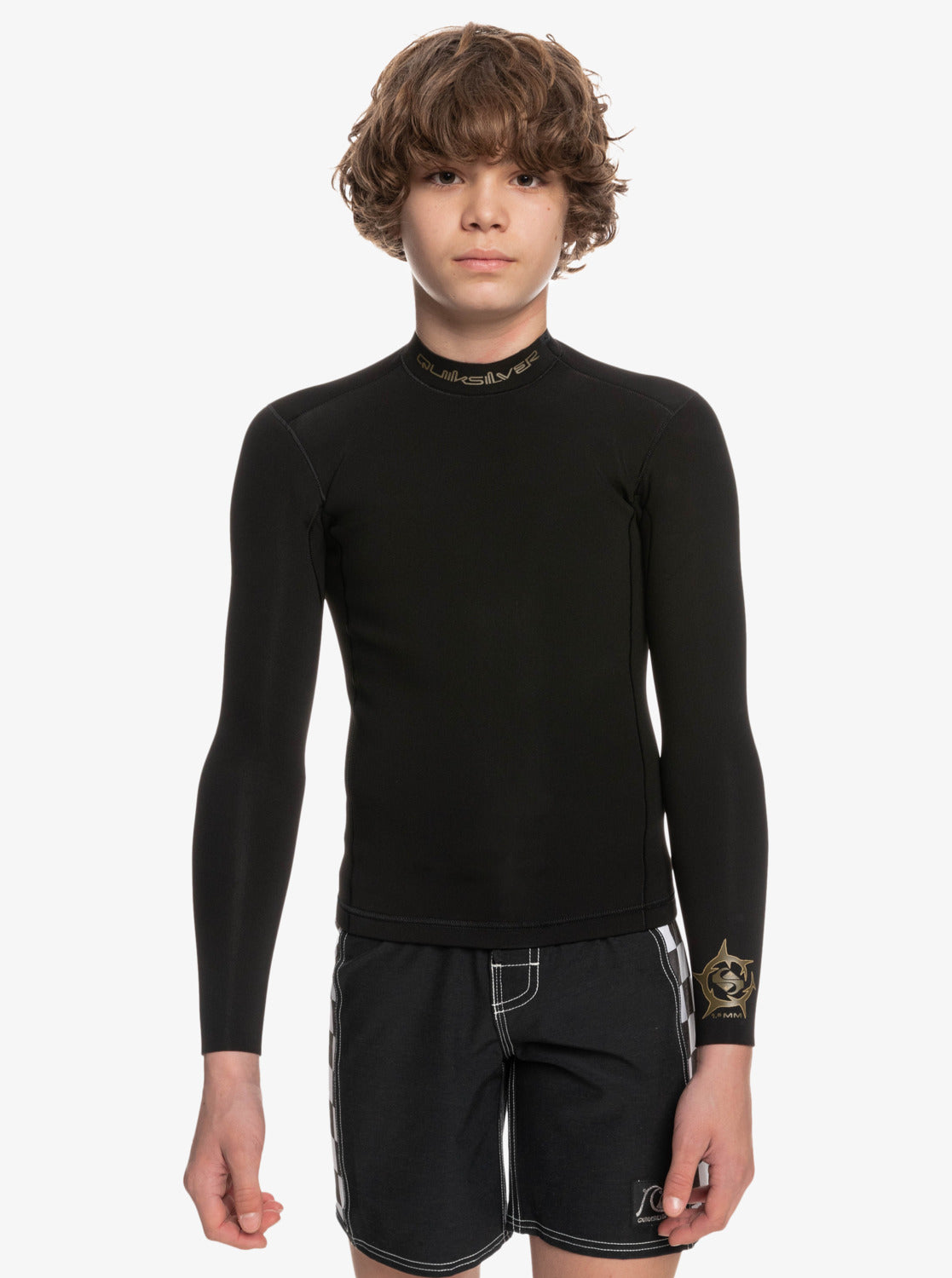 Quiksilver Everyday Sessions 1.5mm LS Boys Wetsuit Jacket KVJ0-Black 8