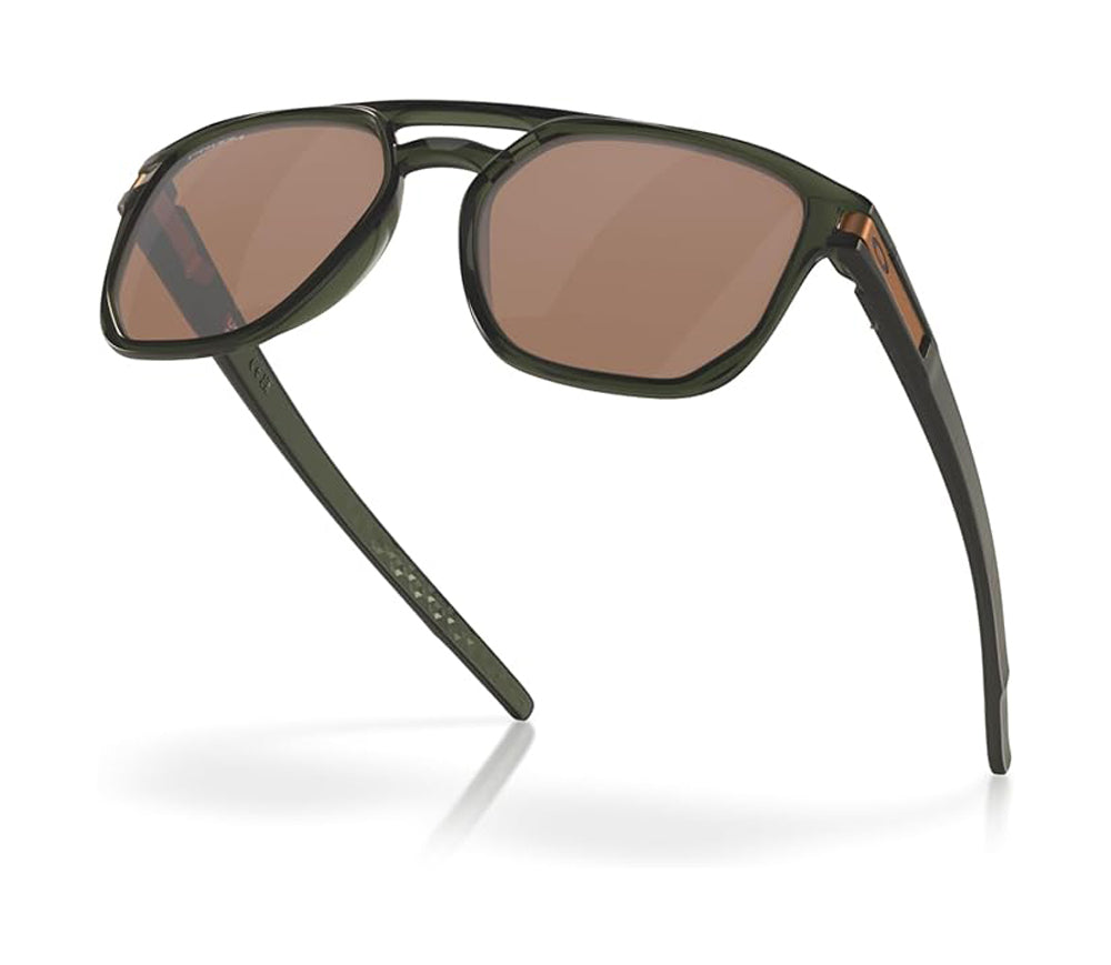 Oakley Latch Beta Sunglasses Olive Ink Prizm Tungsten Square