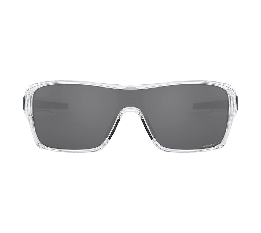 Oakley Turbine Rotor Polarized Sunglasses PolishedClear PrizmBlack Square