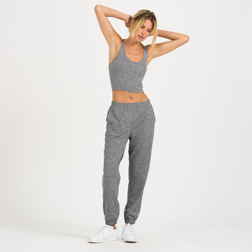 Vuori Halo Performance Crop HTG-Heather Grey L