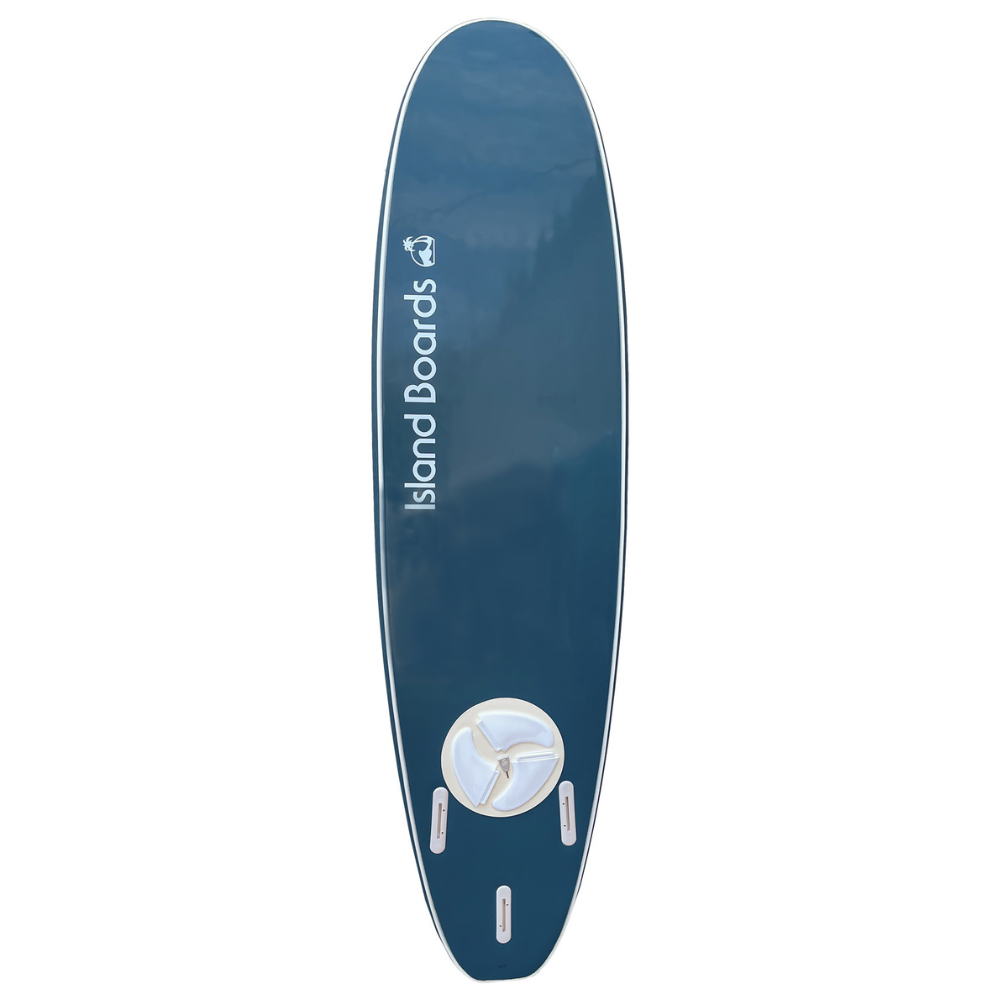 Island Water Sports Mini Surfboard Steel Blue 58in