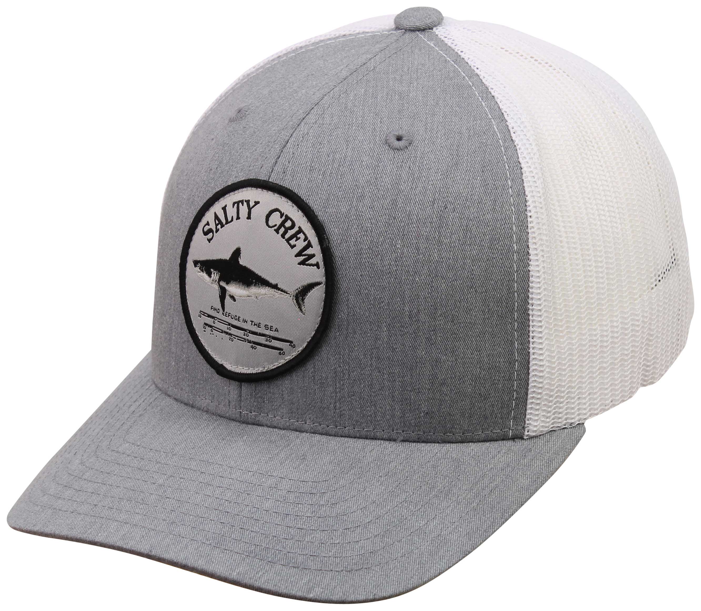 Salty Crew Bruce Retro Trucker Hat HeatherGrey/White OS
