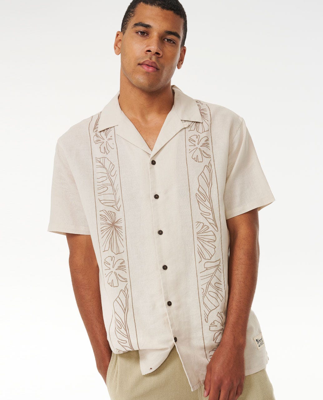 Rip Curl Mod Tropics Vert SS Woven 3021-Bone L