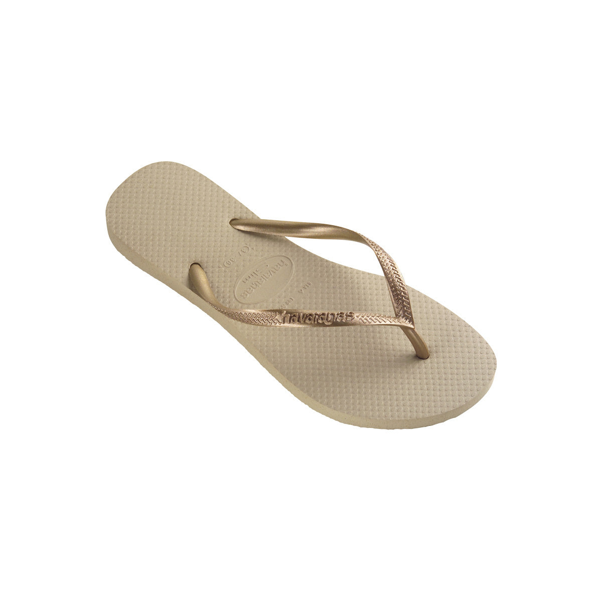 Havaianas Slim Womens Sandal 2719-Sand Grey-Light Golden 9