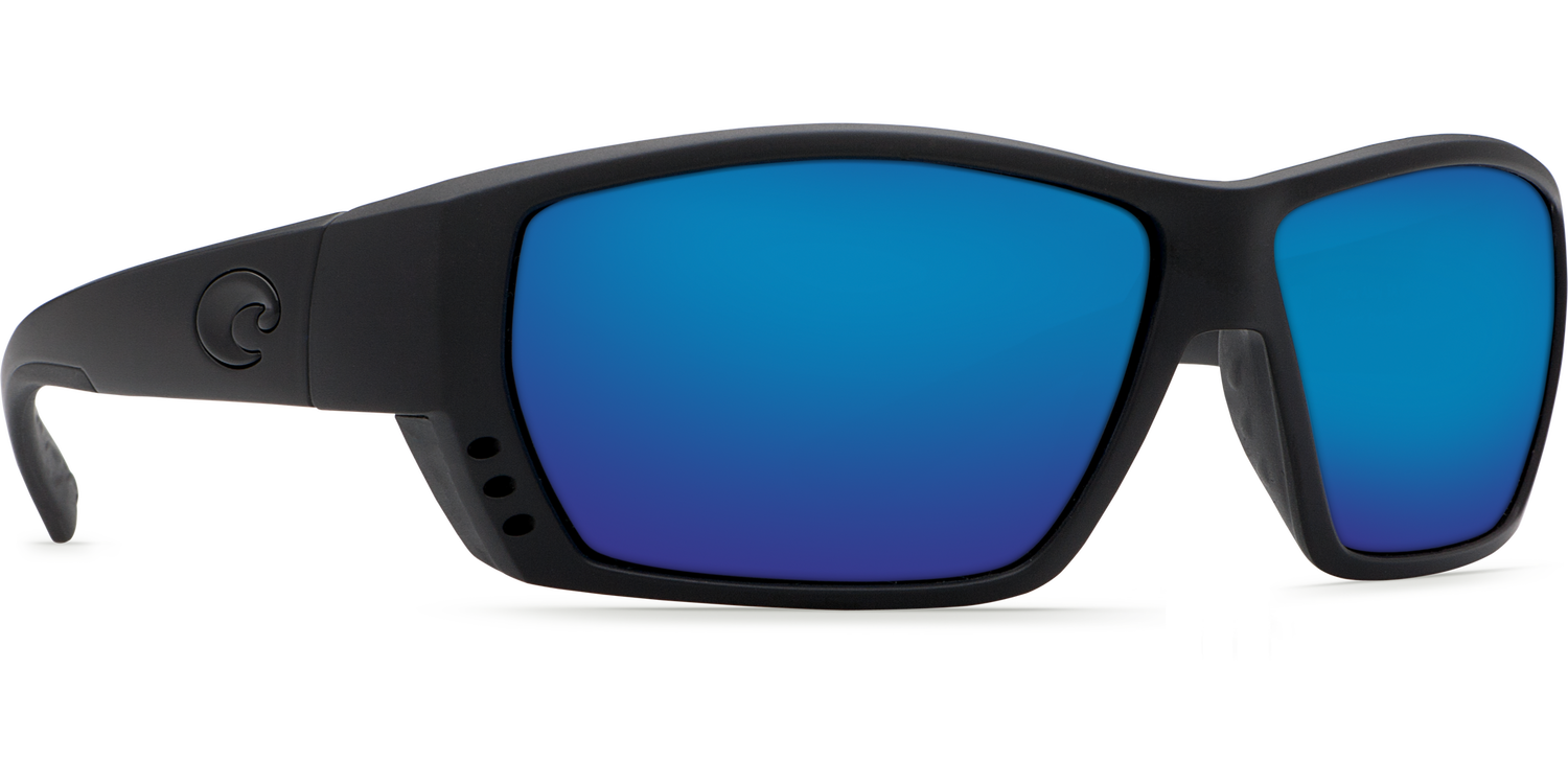 Costa Del Mar Tuna Alley Sunglasses Blackout Blue Mirror 580G