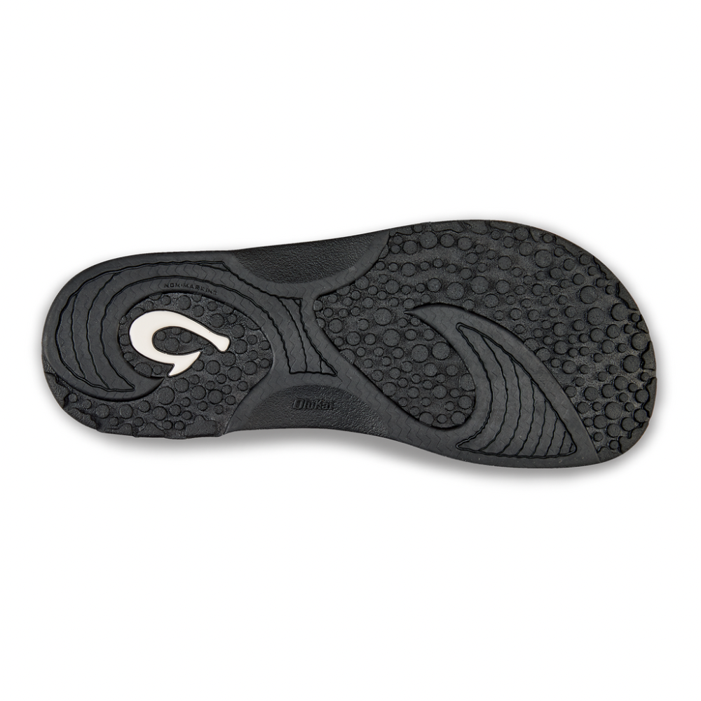 Olukai Nalu Slide Mens Sandal 4040-Black-Black 11