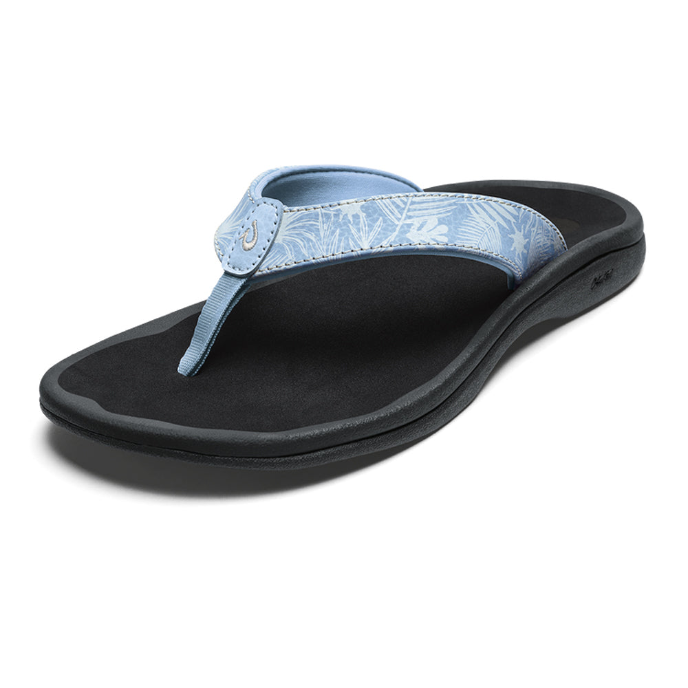 Olukai Ohana Womens Sandal 7X40-Pale Blue-Black 7