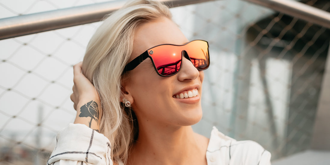 Blenders Millenia X2 Polarized Sunglasses CrmsnNight BE3308