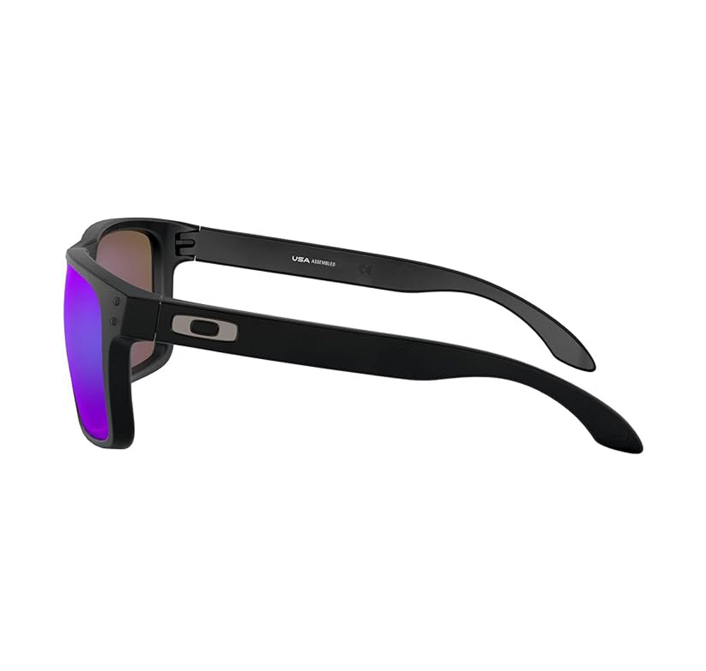 Oakley Holbrook XL Polarized Sunglasses MatteBlack PrizmSapphireIridium Square