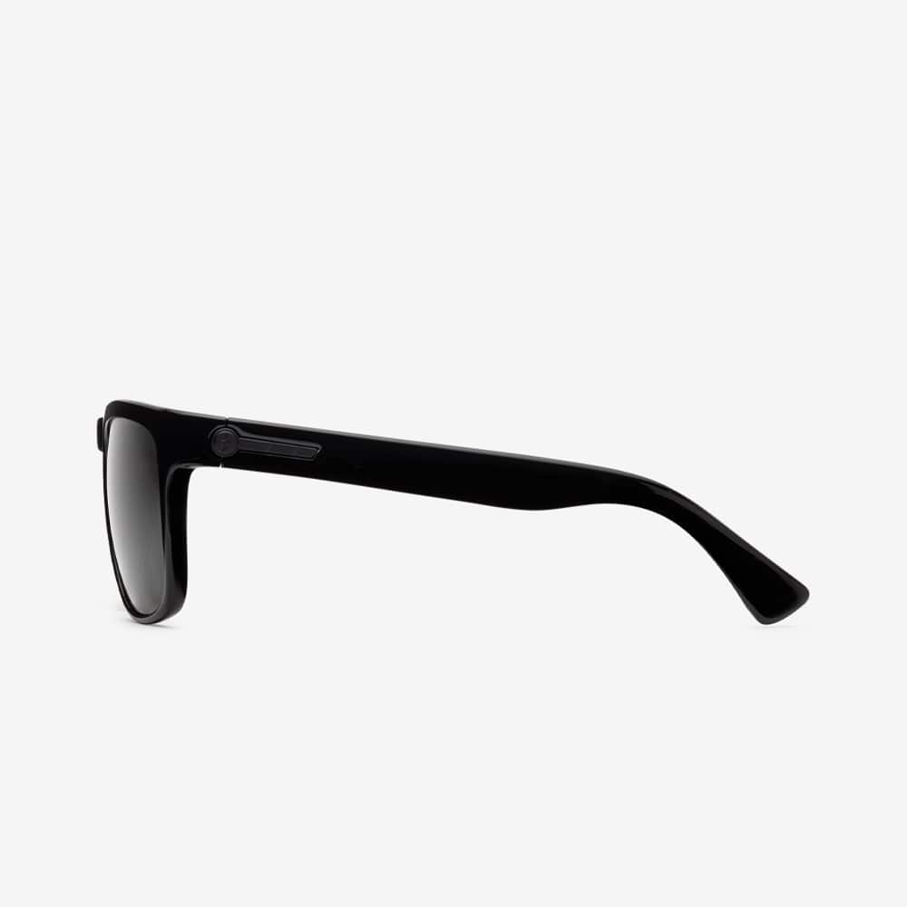 Electric Knoxville Polarized Sunglasses JM Matte Black Grey Glass Square