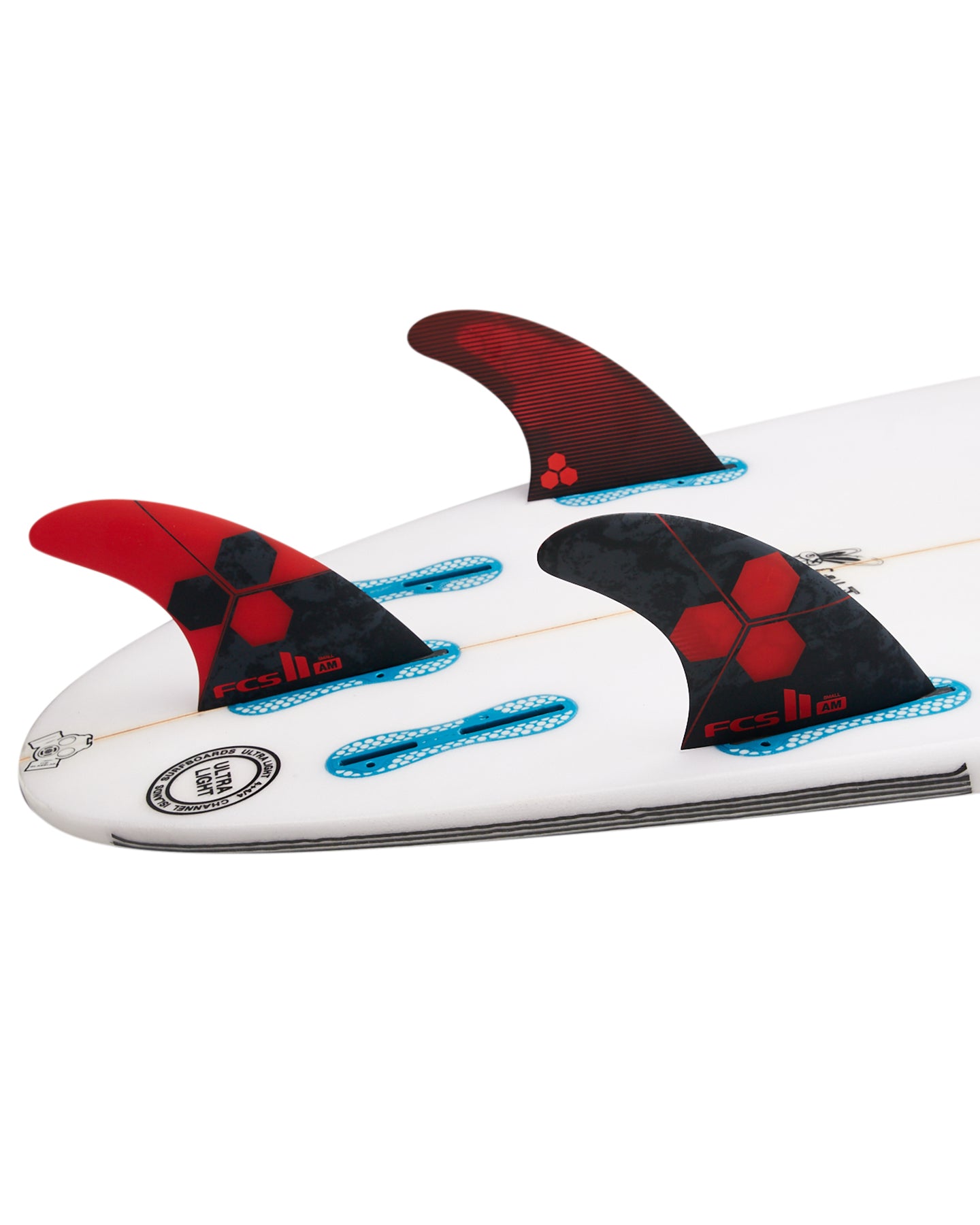 FCS 2 AM PC Tri-Fin Set Red S