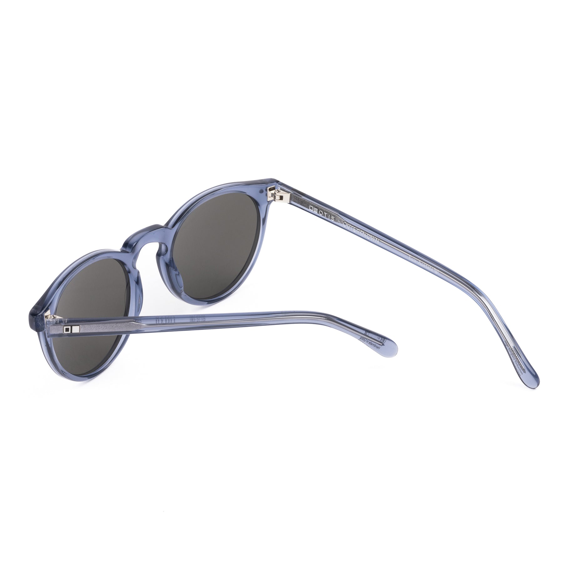 Otis Omar Eco Acetate Polarized Sunglasses CrystalWave NeutralGreyPolar Round