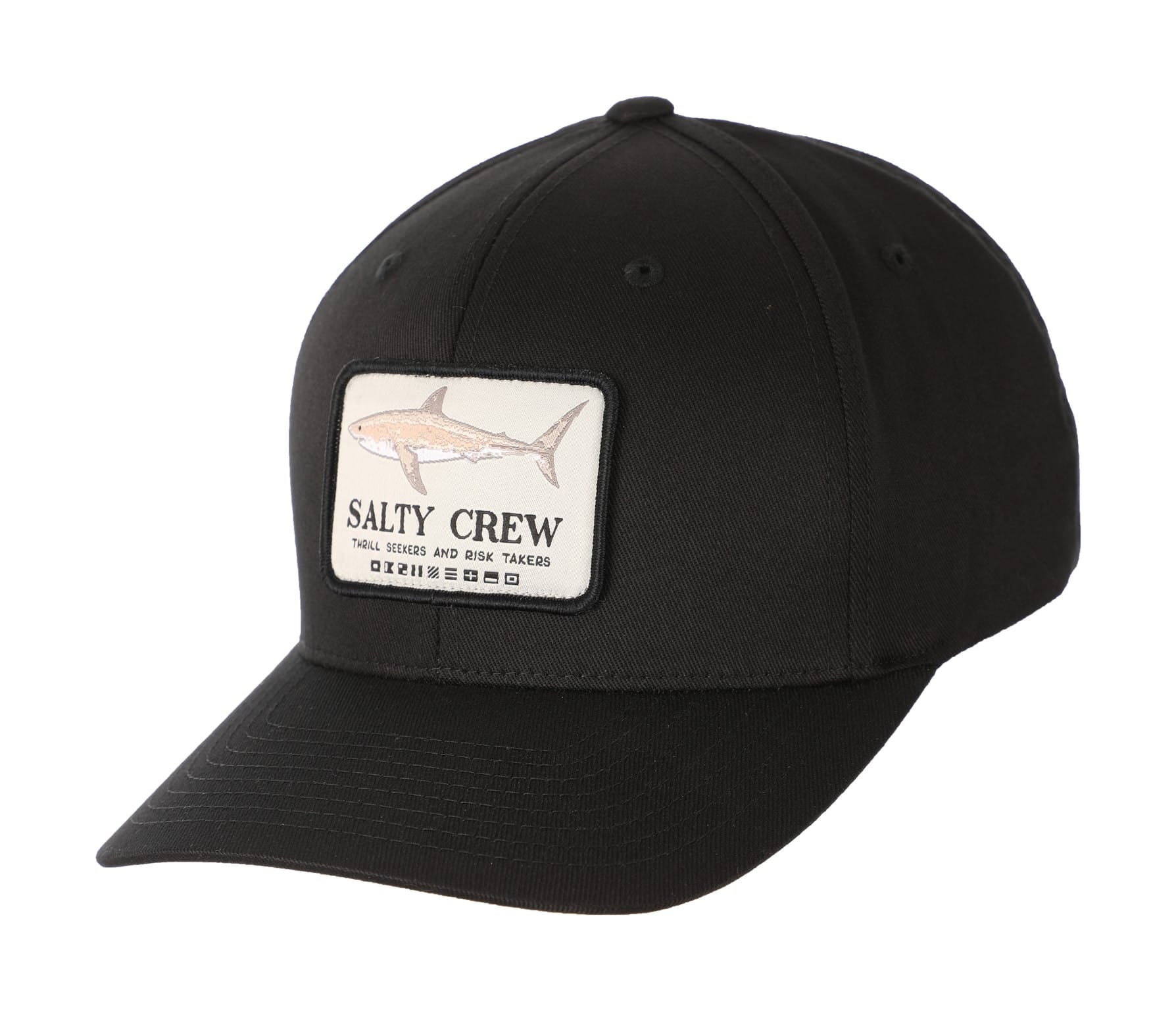 SALTY CREW FARALON FLEXFIT HAT BLACK L/XL