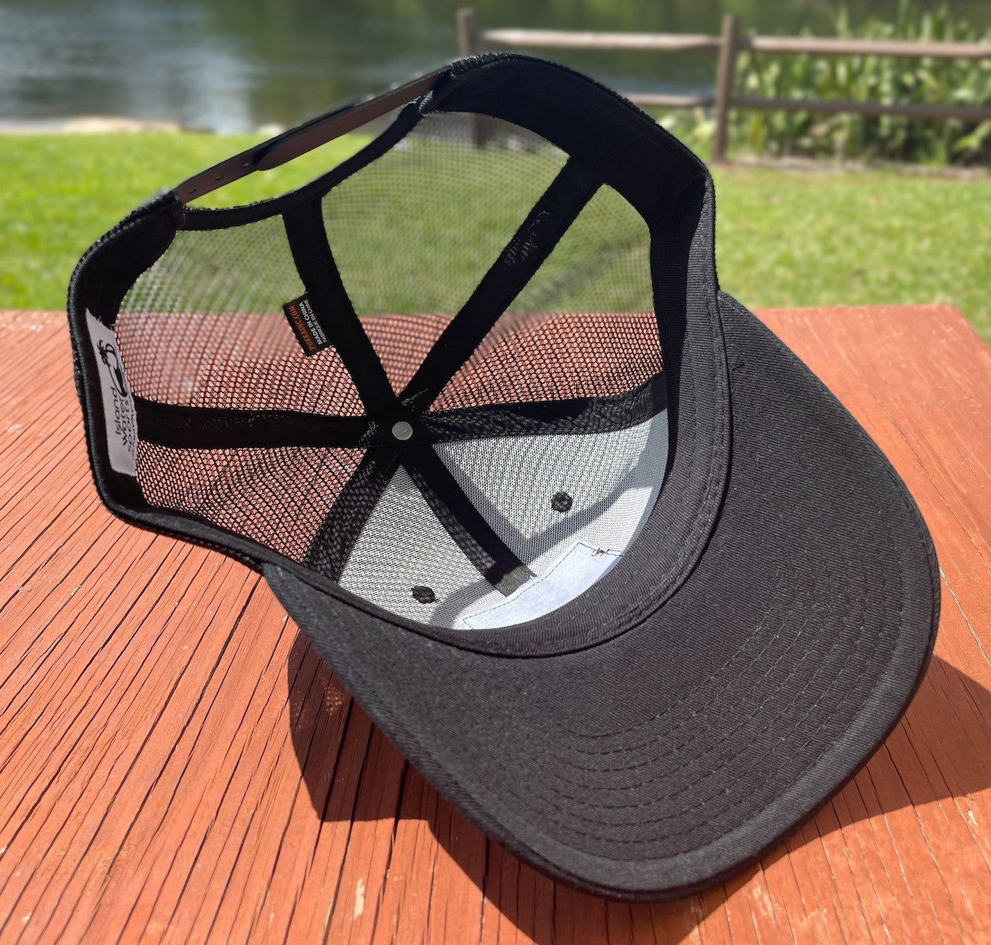 Island Water Sports Hogfish Trucker Hat Black OS