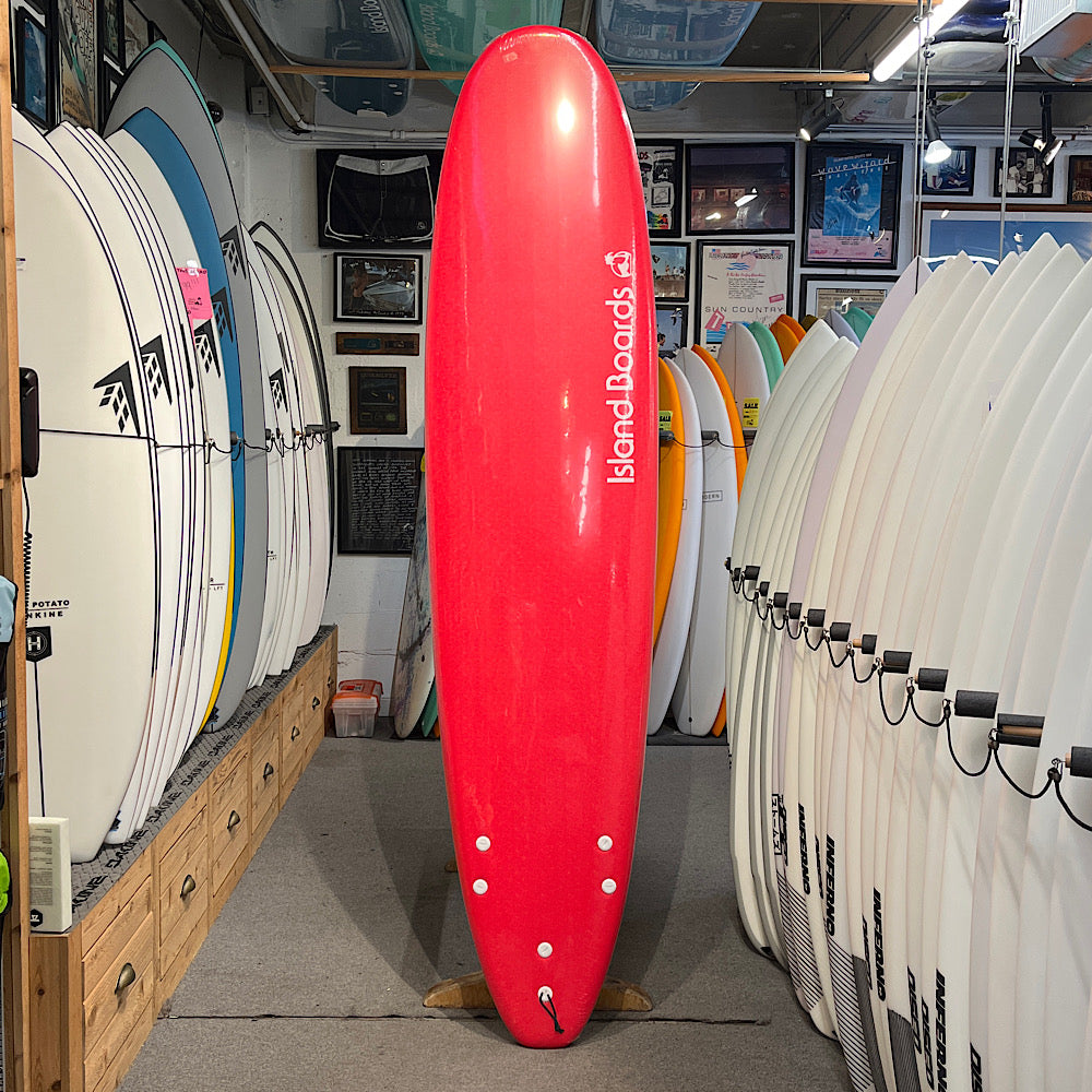 Island Water Sports Classic Softtop Surfboard Red 8ft0in