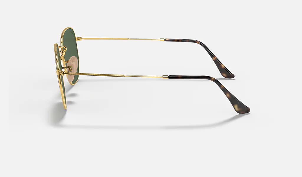 Ray Ban Hexagonal Sunglasses Arista G-15Green Hexagonal
