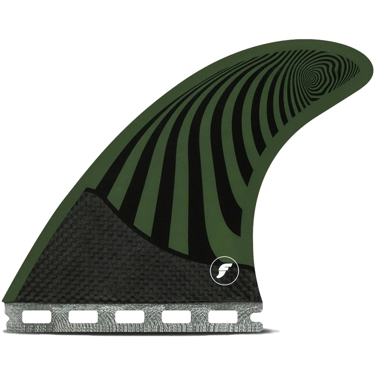 Futures Fins Pyzel Honeycomb-Carbon Thruster Fin Set Green-Red M