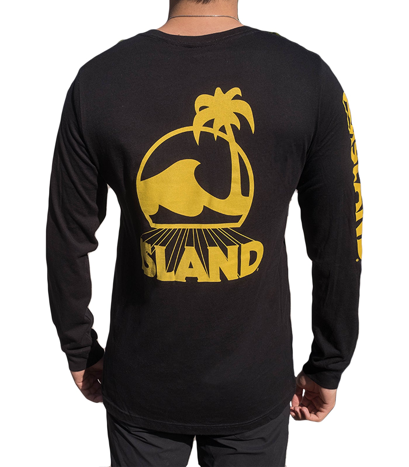 Island Water Sports Retro Board LS Tee Black/Gold S