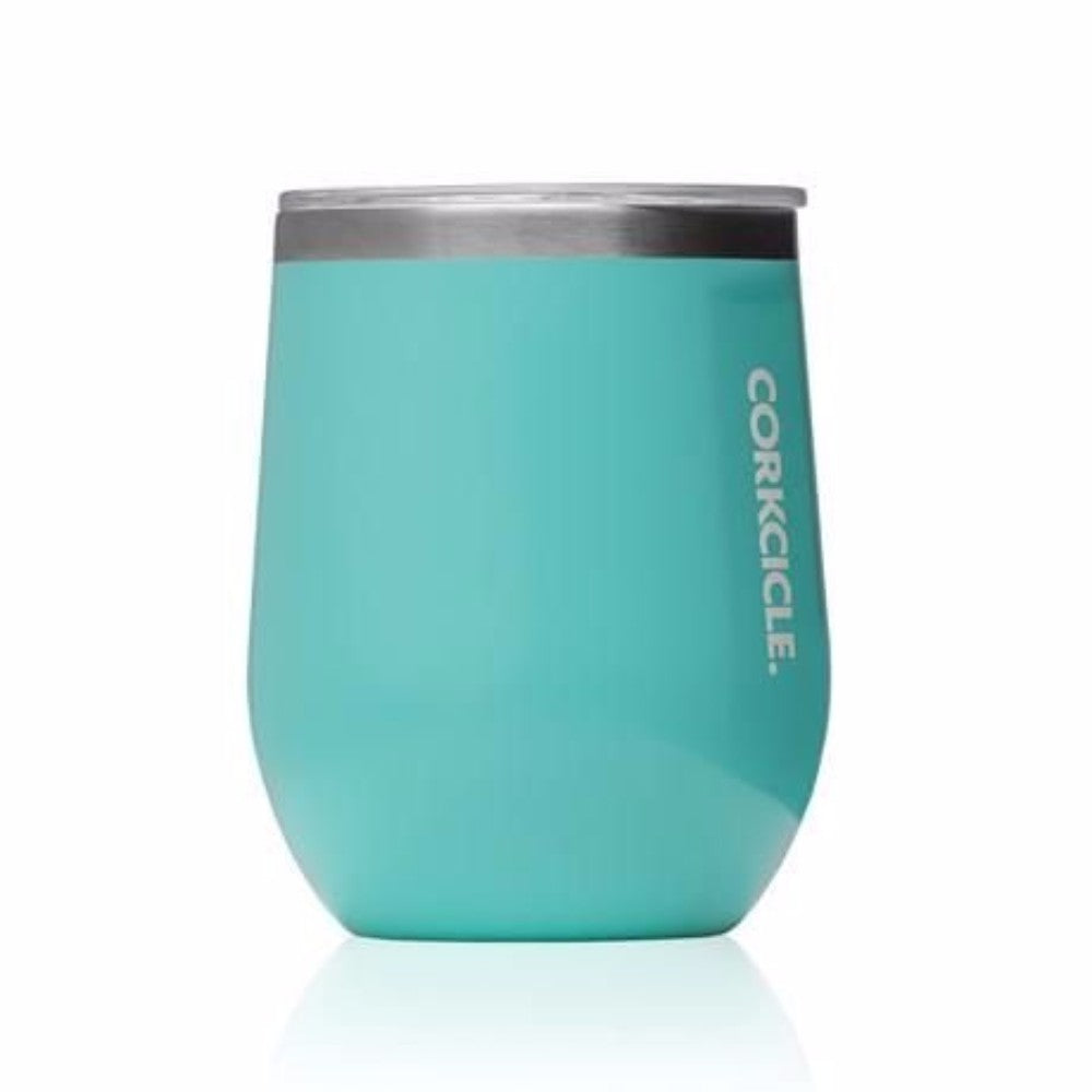 Corkcicle Stemless Turquoise 12oz