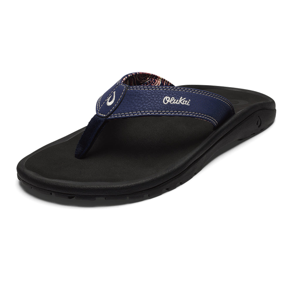 Olukai Ohana Mens Sandal 54OX-Navy-Onyx 13