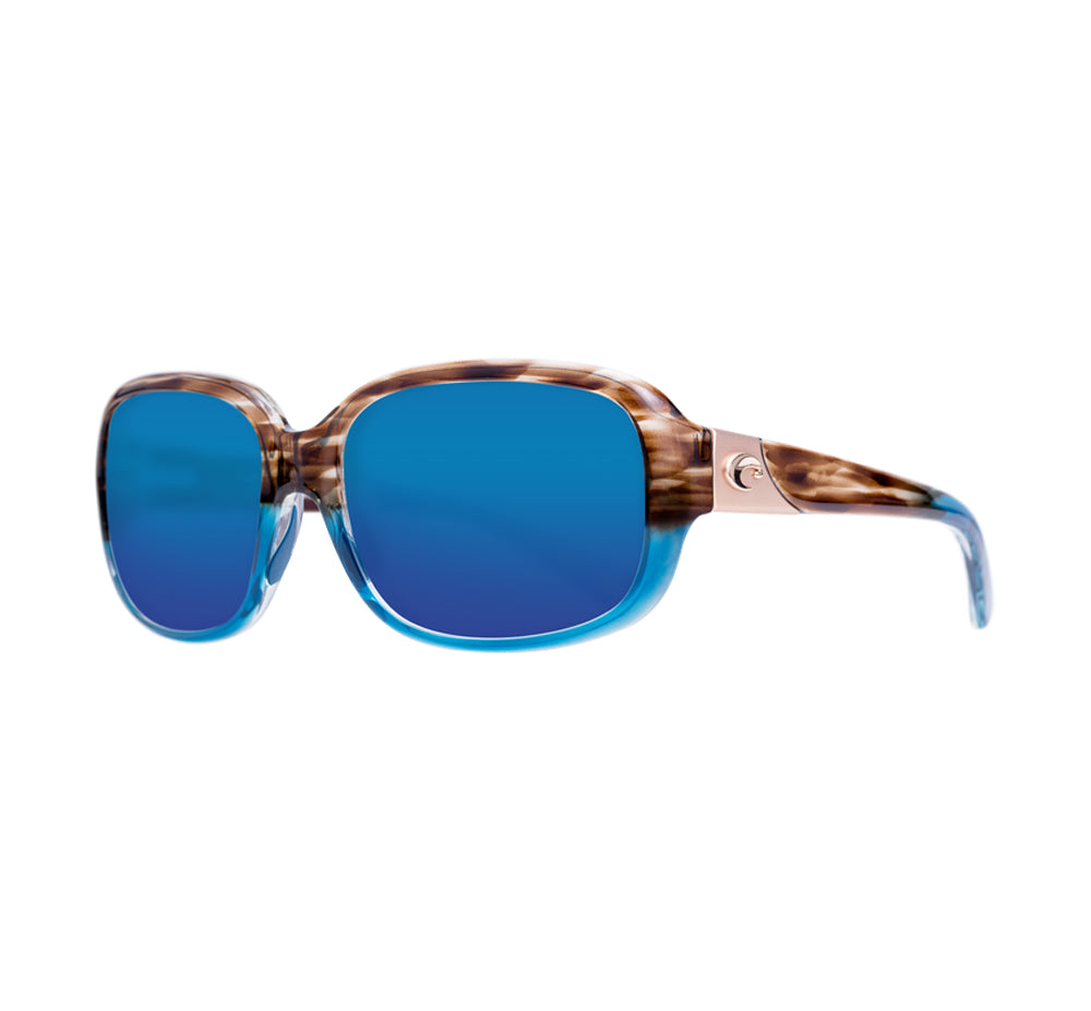 Costa Del Mar Gannet Polarized Sunglasses Wahoo BlueMirror 580P