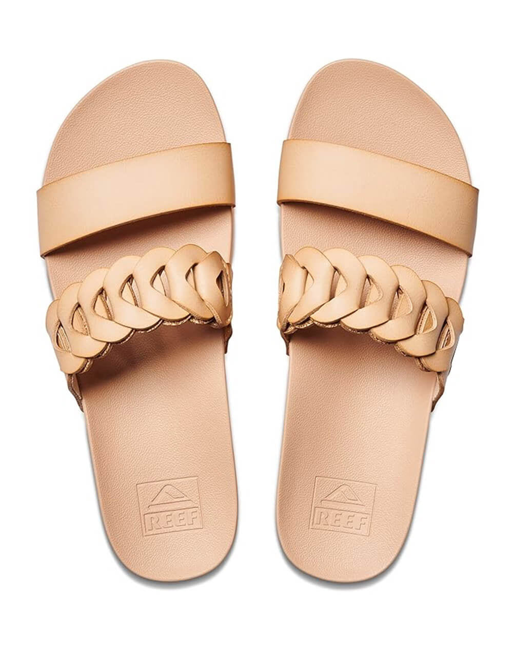 Reef Cushion Vista Hi Twist Womens Sandal Seashell 10