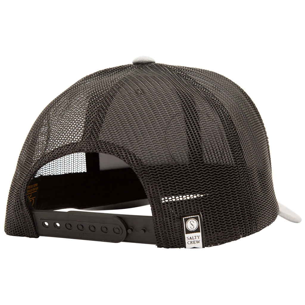 Salty Crew Bottom Dweller Retro Trucker HeatherGrey/Black OS