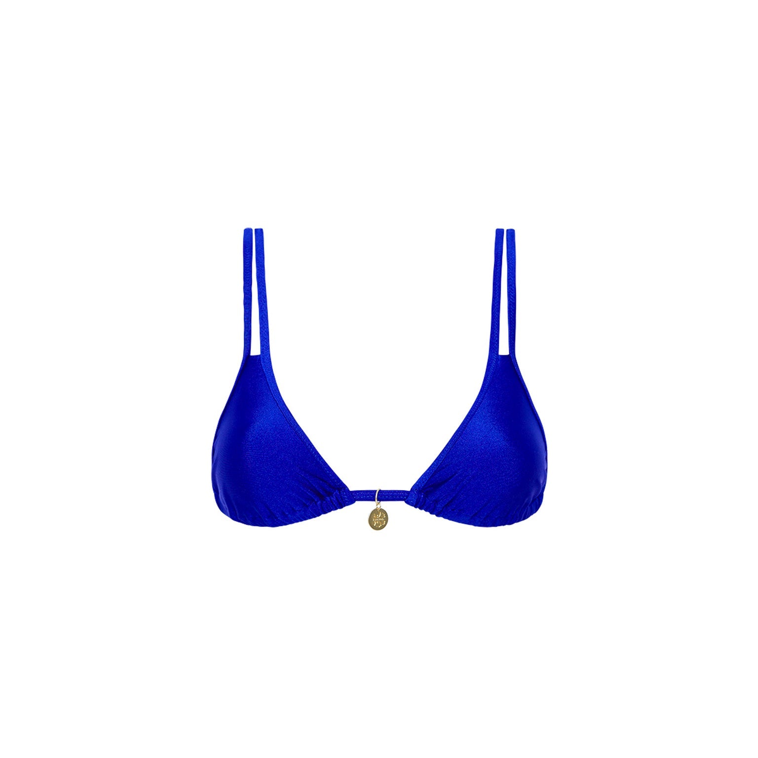 Kulani Kini Twin Strap Bralette Bikini Top MalibuBlue M