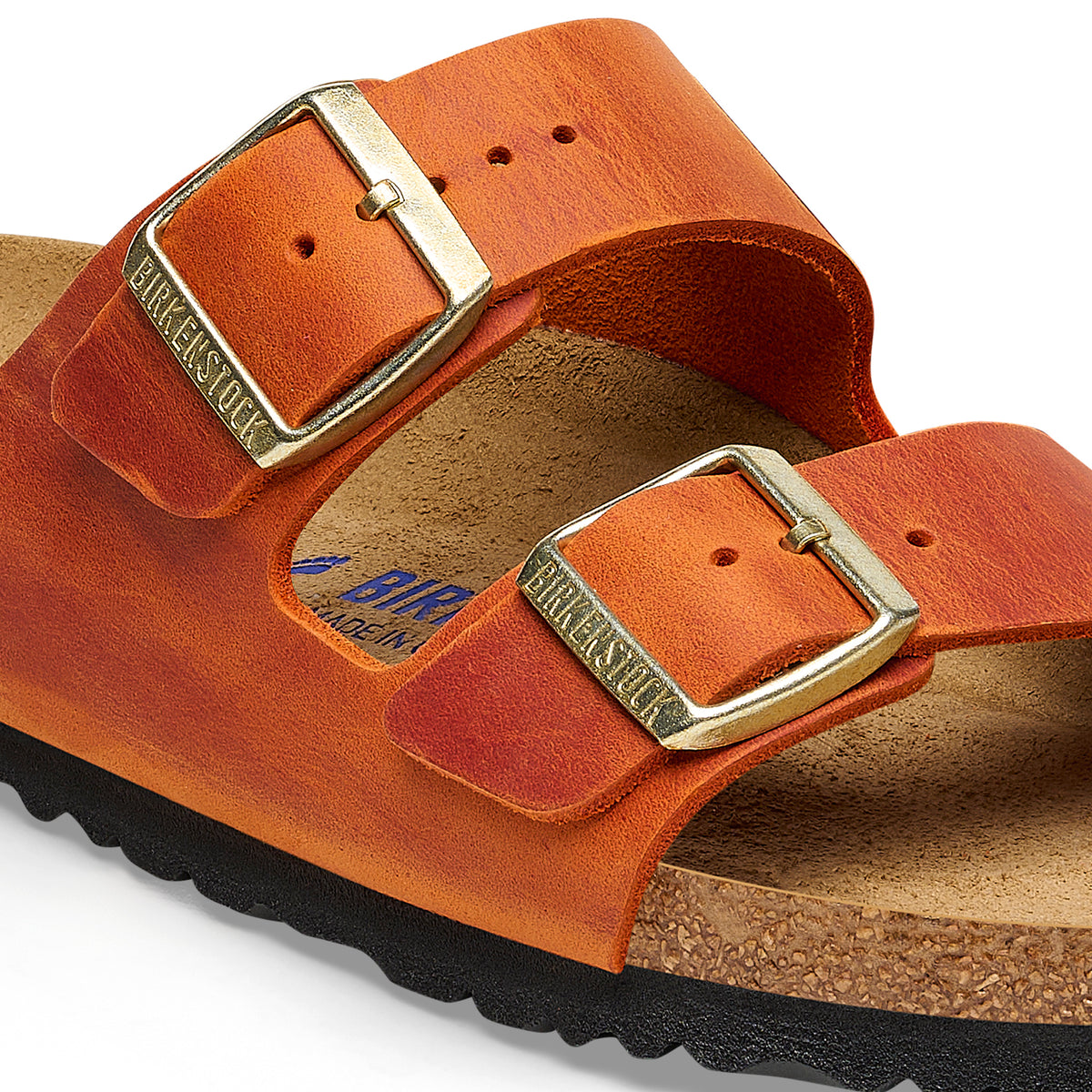 Birkenstock Arizona Womens Sandal Oiled Leather-Burnt Orange 7