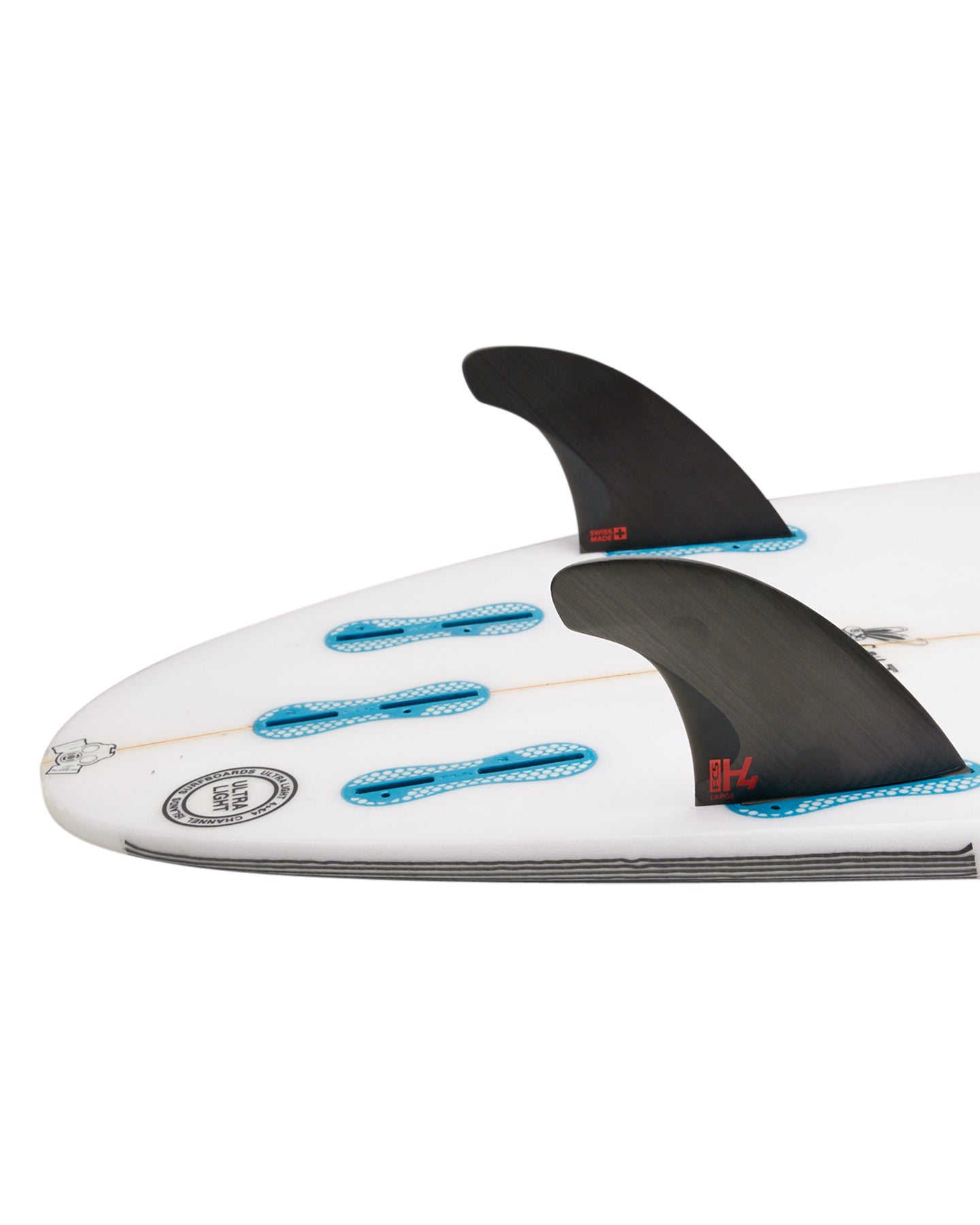 FCS 2 H4 Tri-Fin Set Smoke L