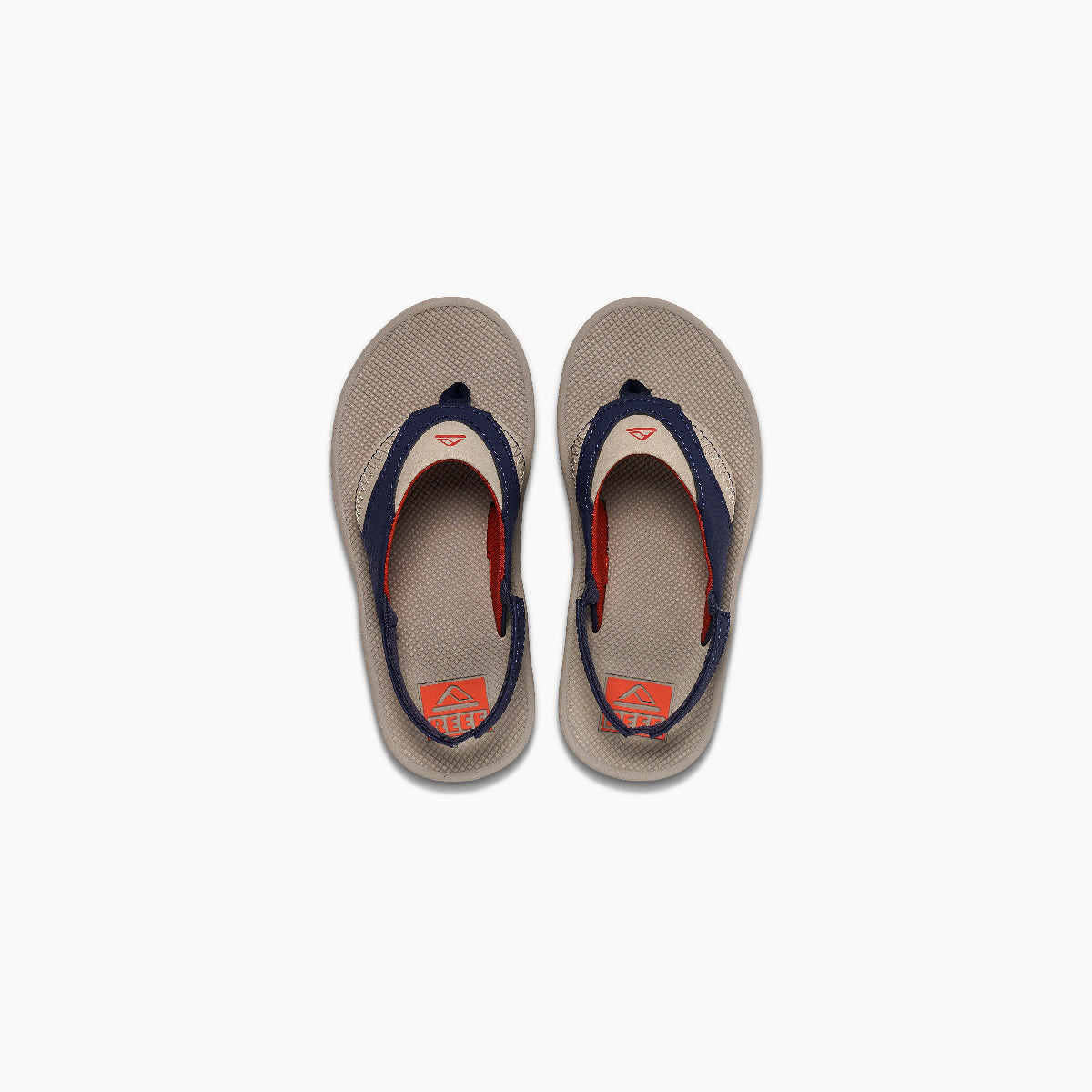 Reef Little Fanning Boys Sandal Taupe-Navy 8 C